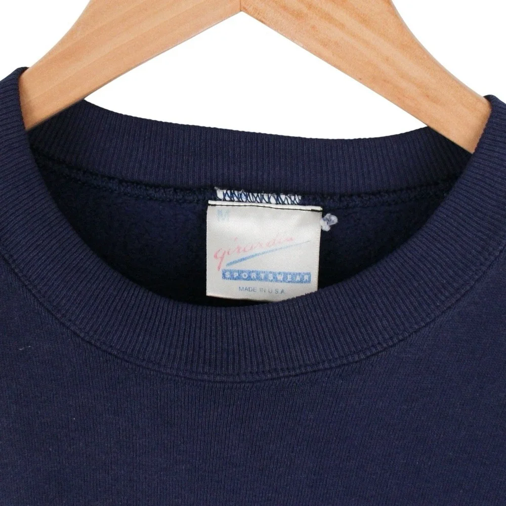 Vintage University of Michigan Wolverines Crewneck Sweatshirt Navy Size Medium